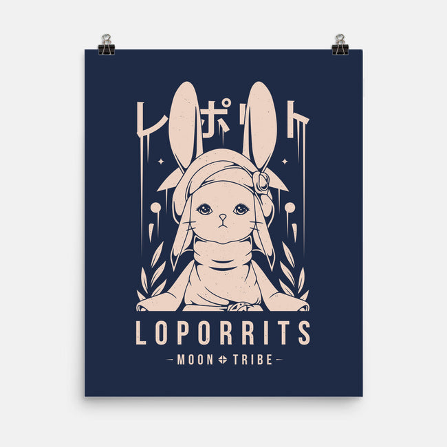 Loporrits Moon Tribe-none matte poster-Alundrart