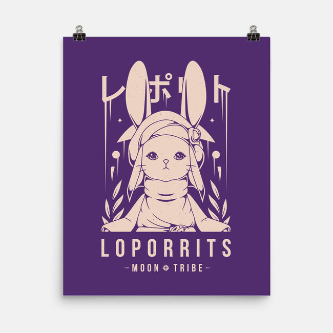 Loporrits Moon Tribe-none matte poster-Alundrart