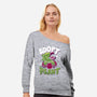 Adopt A Plant-womens off shoulder sweatshirt-Nemons