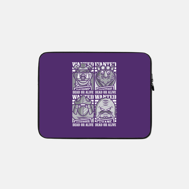TMNT's Most Wanted-none zippered laptop sleeve-jrberger