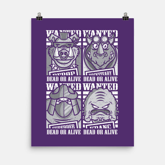 TMNT's Most Wanted-none matte poster-jrberger