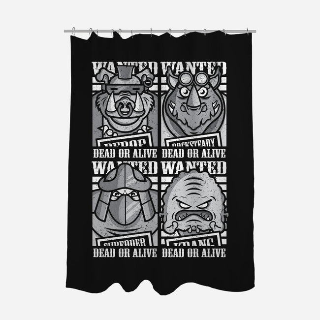 TMNT's Most Wanted-none polyester shower curtain-jrberger