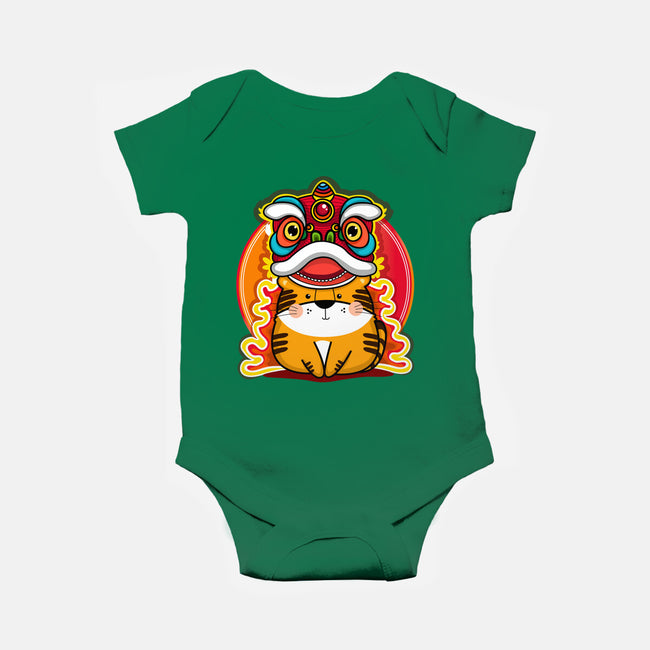 Year Of The Tiger-baby basic onesie-krisren28