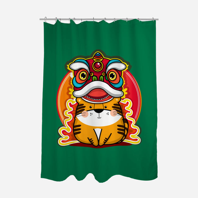 Year Of The Tiger-none polyester shower curtain-krisren28