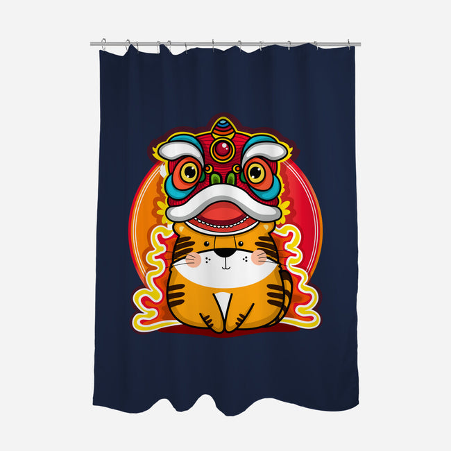 Year Of The Tiger-none polyester shower curtain-krisren28