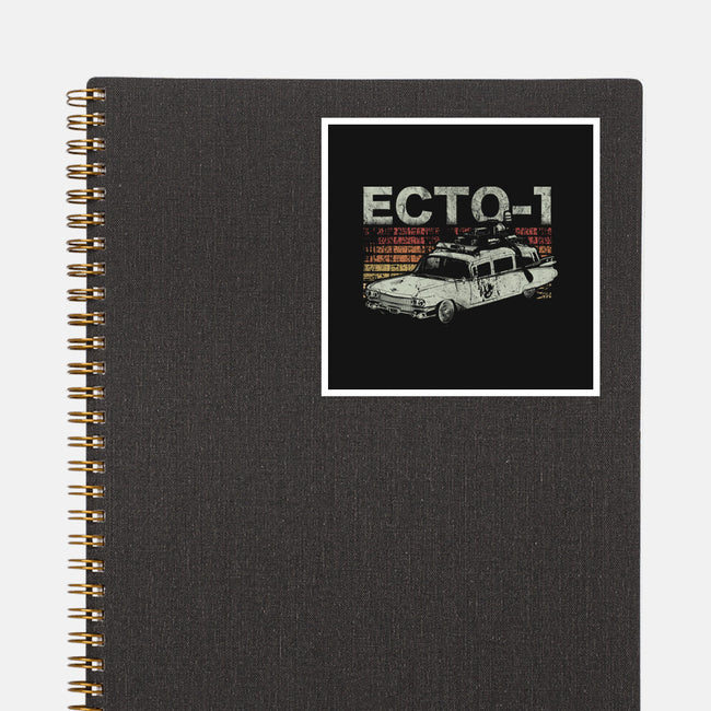 Retro Ecto-1-none glossy sticker-fanfreak1