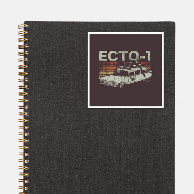 Retro Ecto-1-none glossy sticker-fanfreak1