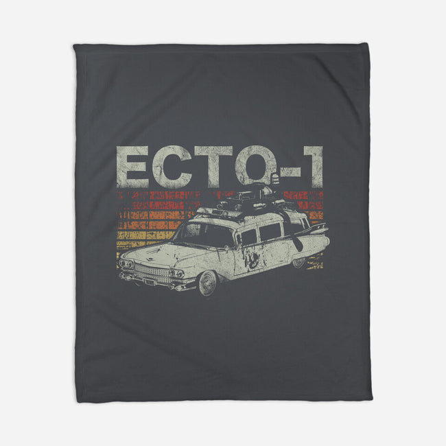 Retro Ecto-1-none fleece blanket-fanfreak1