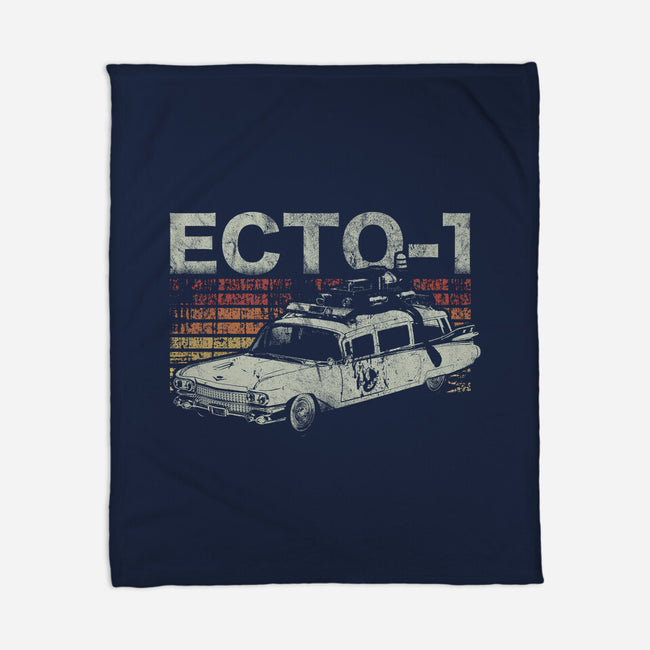 Retro Ecto-1-none fleece blanket-fanfreak1