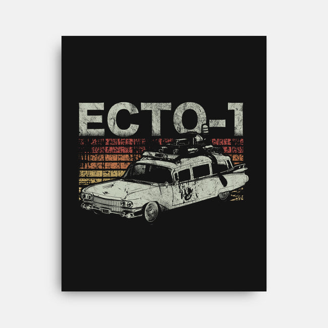 Retro Ecto-1-none stretched canvas-fanfreak1