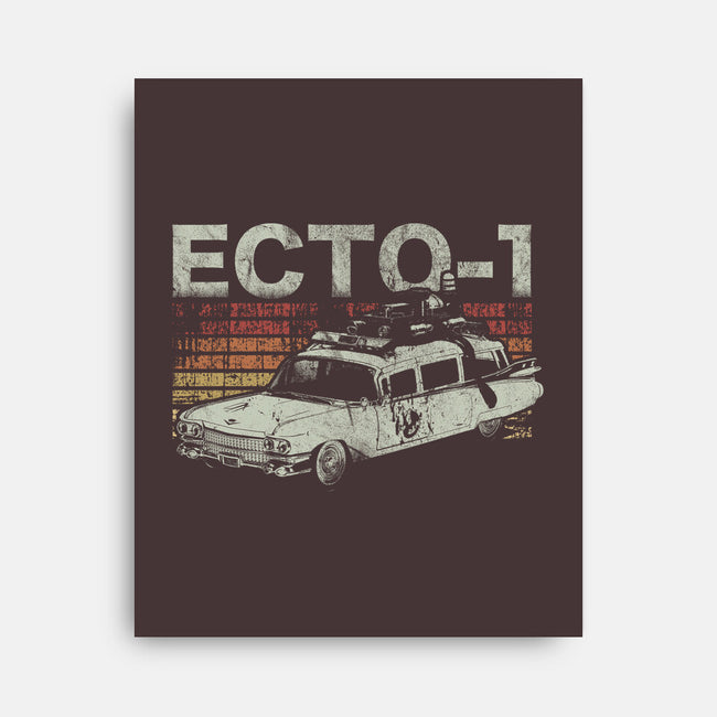Retro Ecto-1-none stretched canvas-fanfreak1