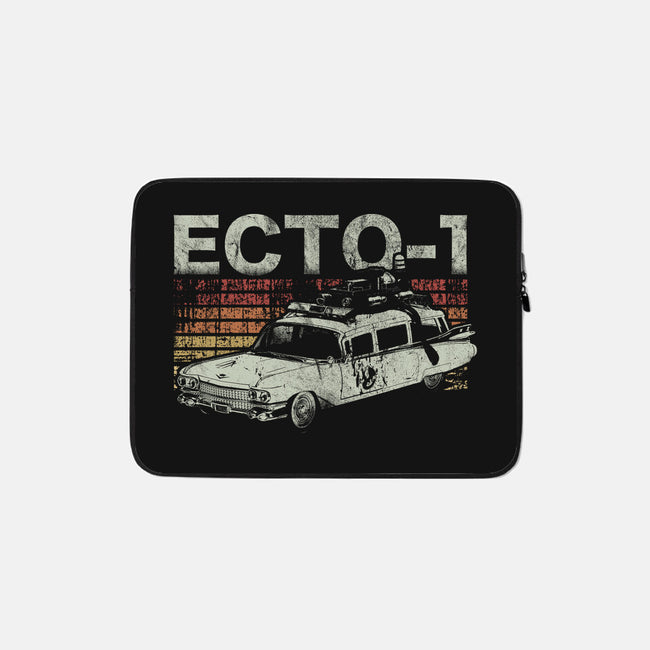 Retro Ecto-1-none zippered laptop sleeve-fanfreak1