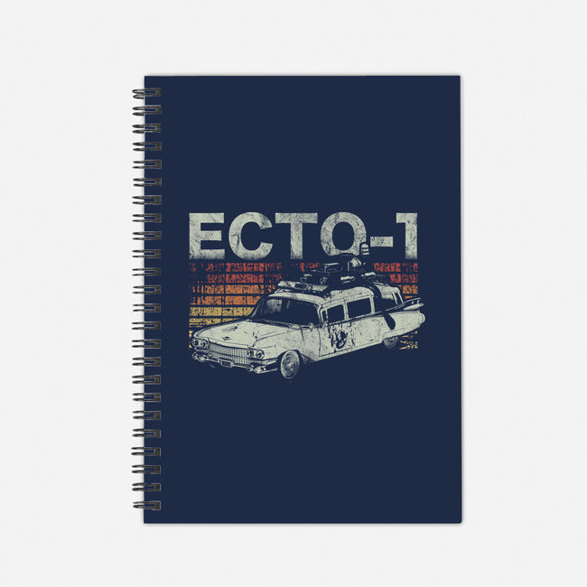 Retro Ecto-1-none dot grid notebook-fanfreak1