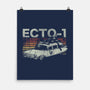 Retro Ecto-1-none matte poster-fanfreak1