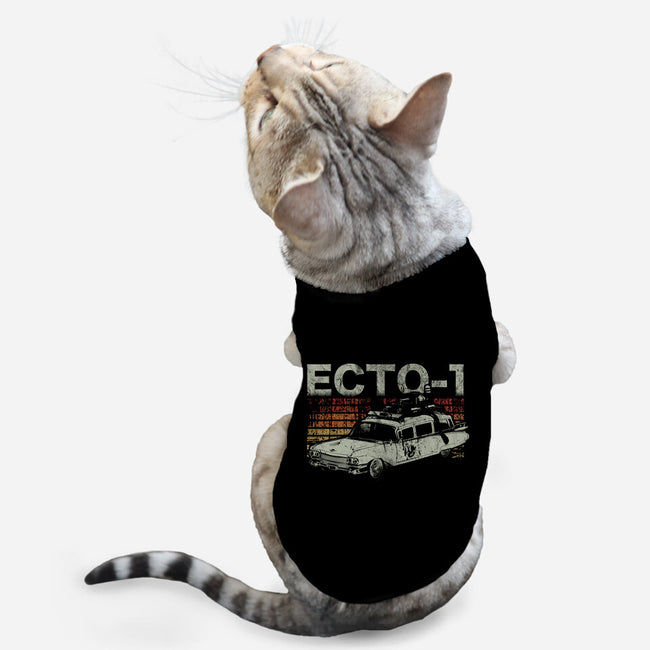 Retro Ecto-1-cat basic pet tank-fanfreak1