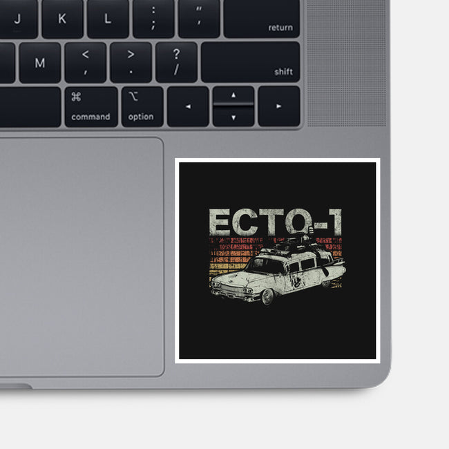 Retro Ecto-1-none glossy sticker-fanfreak1