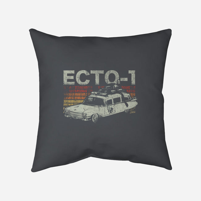 Retro Ecto-1-none removable cover w insert throw pillow-fanfreak1