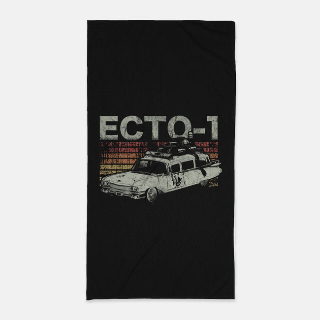 Retro Ecto-1-none beach towel-fanfreak1