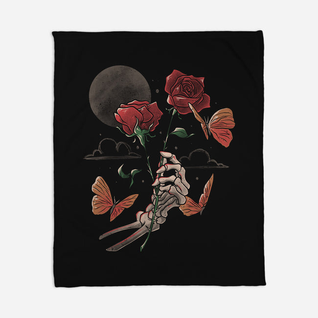 Love And Thorns-none fleece blanket-eduely