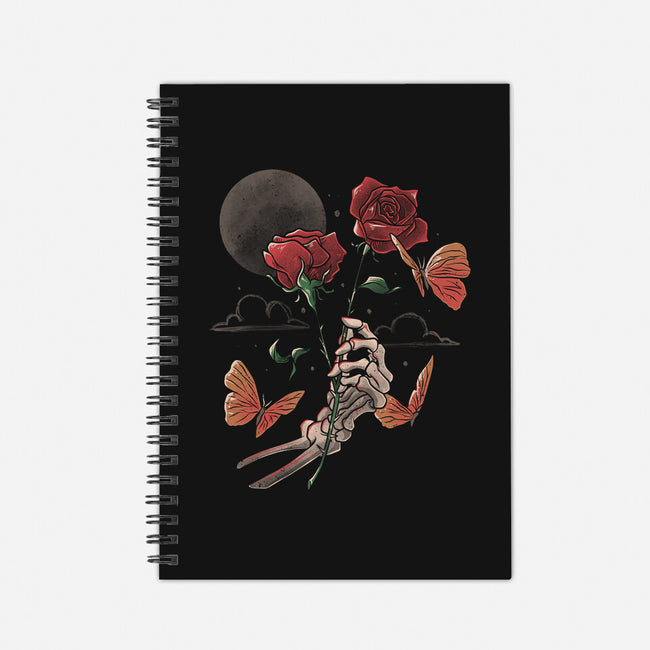 Love And Thorns-none dot grid notebook-eduely