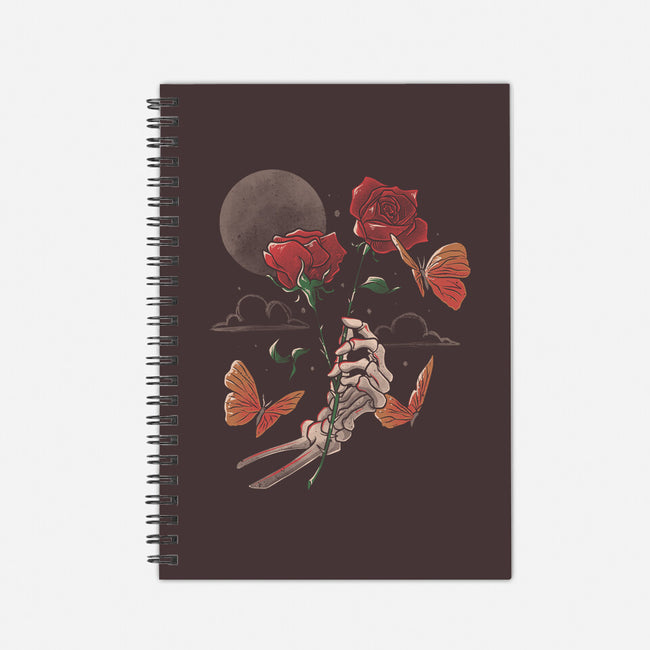 Love And Thorns-none dot grid notebook-eduely