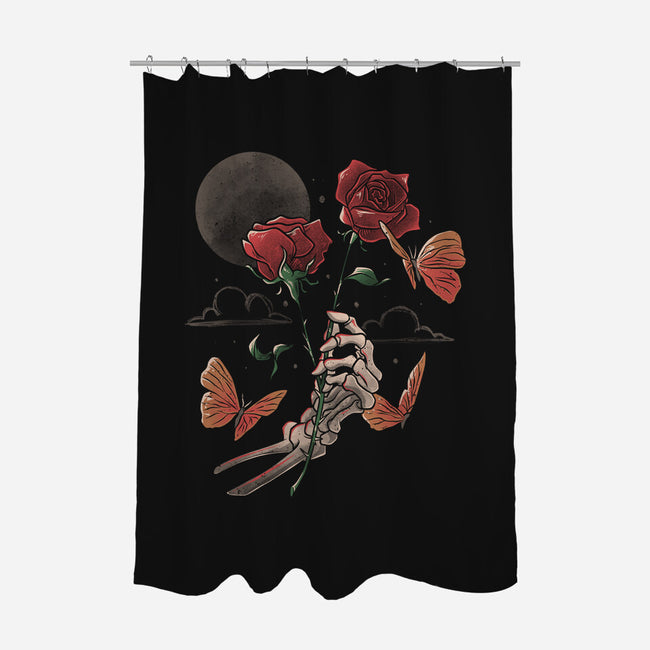 Love And Thorns-none polyester shower curtain-eduely