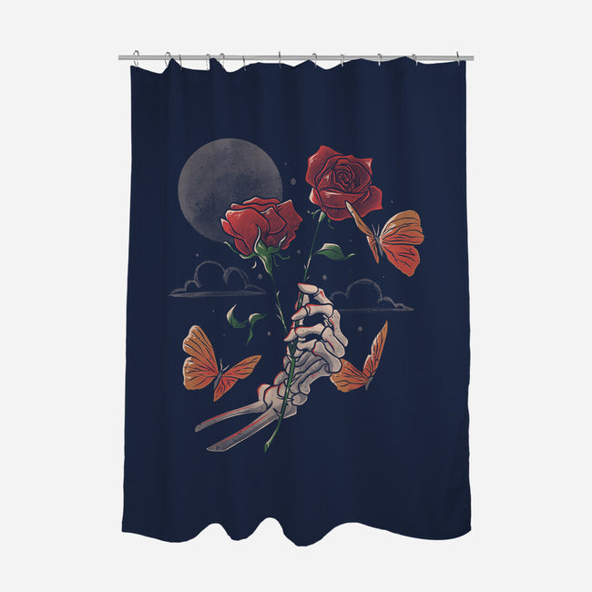 Love And Thorns-none polyester shower curtain-eduely