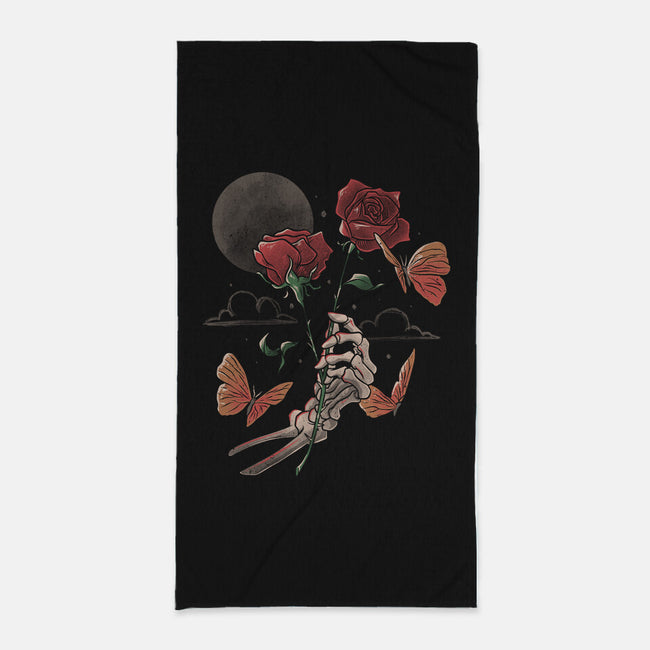 Love And Thorns-none beach towel-eduely