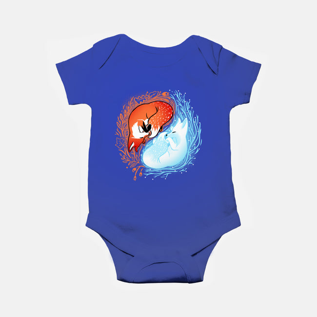 Autumn And Winter Fox-baby basic onesie-IKILO