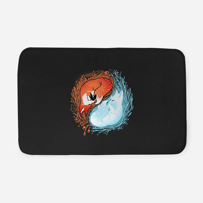 Autumn And Winter Fox-none memory foam bath mat-IKILO