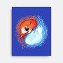 Autumn And Winter Fox-none stretched canvas-IKILO