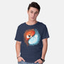 Autumn And Winter Fox-mens basic tee-IKILO