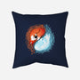 Autumn And Winter Fox-none removable cover w insert throw pillow-IKILO