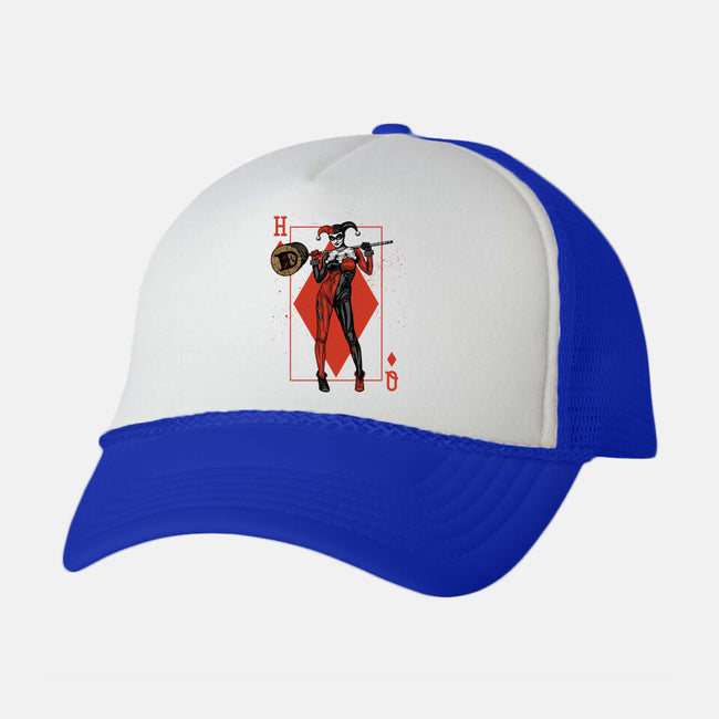 The Queen Of Gotham-unisex trucker hat-Six Eyed Monster