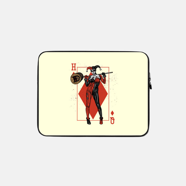 The Queen Of Gotham-none zippered laptop sleeve-Six Eyed Monster