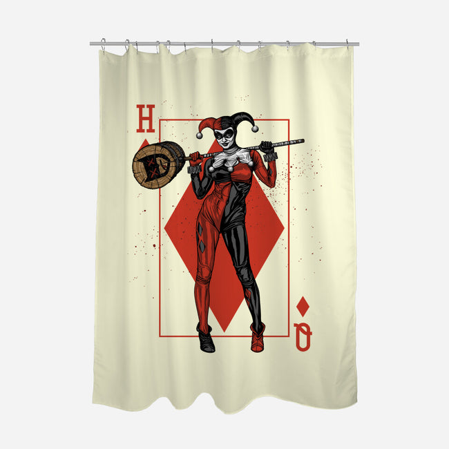 The Queen Of Gotham-none polyester shower curtain-Six Eyed Monster