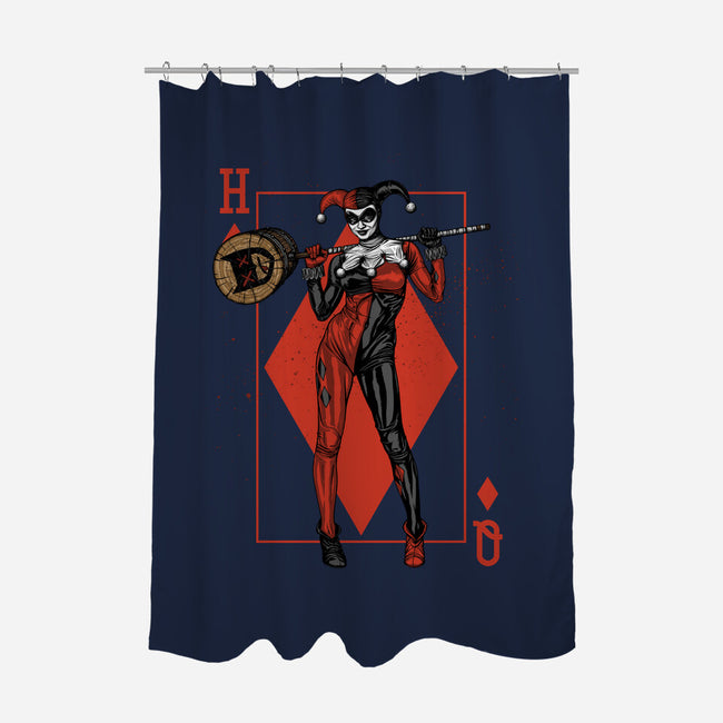 The Queen Of Gotham-none polyester shower curtain-Six Eyed Monster