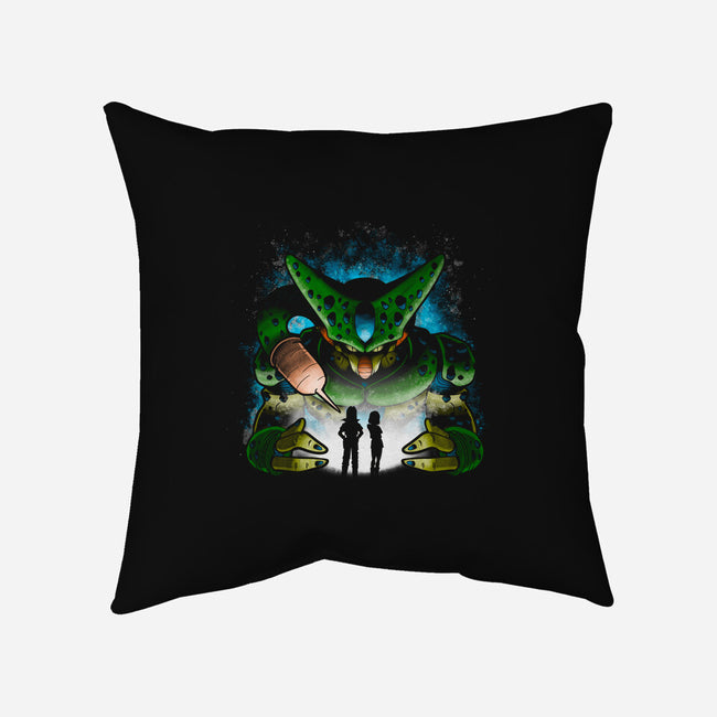 Cell-none non-removable cover w insert throw pillow-trheewood