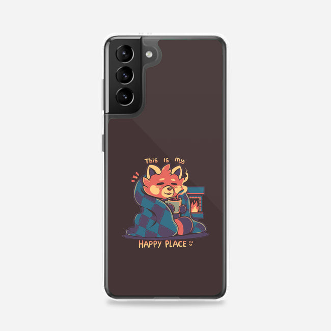 Happy Place Fireplace-samsung snap phone case-TechraNova