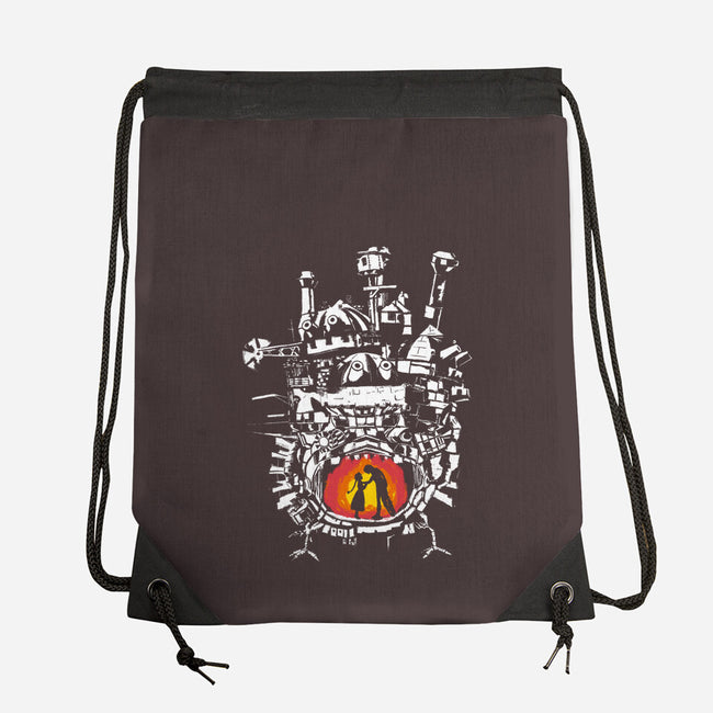 Howl's Castle-none drawstring bag-RamenBoy