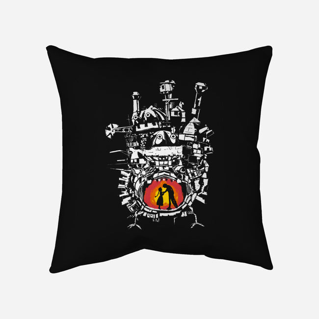 Howl's Castle-none removable cover w insert throw pillow-RamenBoy