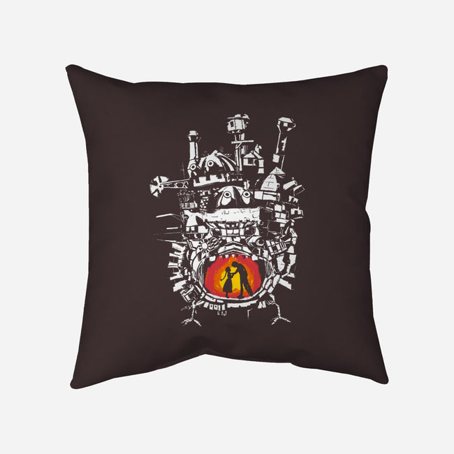 Howl's Castle-none removable cover throw pillow-RamenBoy