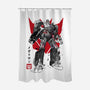 Destruction Sumi-E-none polyester shower curtain-DrMonekers