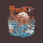 Dark Great Ramen Of Kanagawa-none removable cover throw pillow-ilustrata