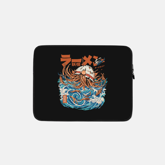 Dark Great Ramen Of Kanagawa-none zippered laptop sleeve-ilustrata