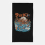 Dark Great Ramen Of Kanagawa-none beach towel-ilustrata