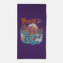 Dark Great Ramen Of Kanagawa-none beach towel-ilustrata