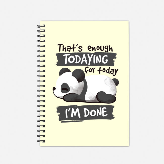 Enough Todaying-none dot grid notebook-NemiMakeit