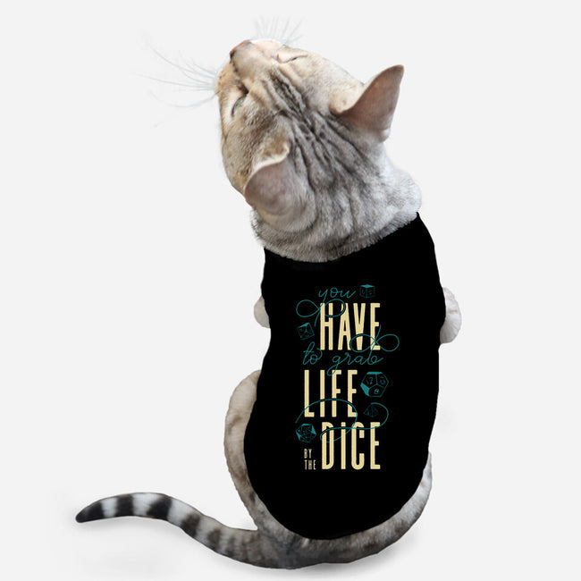 By The Dice-cat basic pet tank-ShirtGoblin
