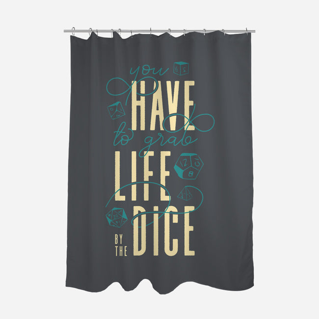 By The Dice-none polyester shower curtain-ShirtGoblin